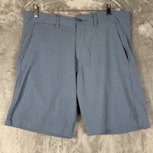 Burnside Mens Blue Textured Golf Shorts Size 33‎